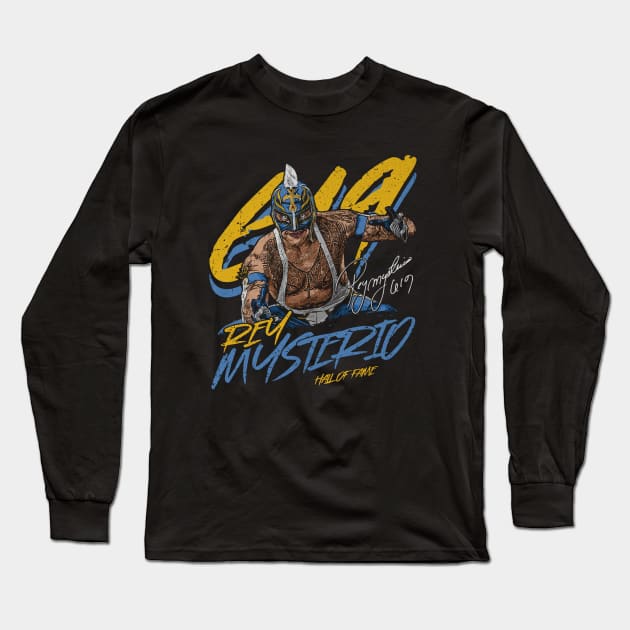 Rey Mysterio 619 Hall Of Fame Long Sleeve T-Shirt by MunMun_Design